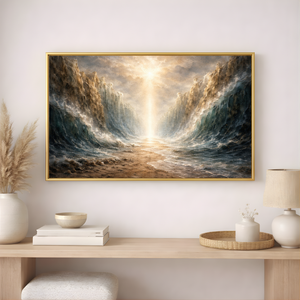 Parting Of The Red Sea | Exodus Christian Canvas Wall Art