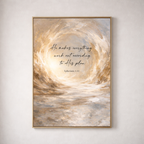 Modern fine canvas art, with ephesians 1:11 scripture 
