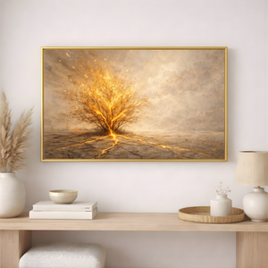 Kintsugi Burning Bush | Christian Canvas Wall Art