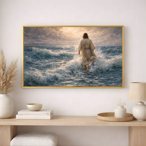 Jesus Walking On Water | Christian Canvas Wall Art