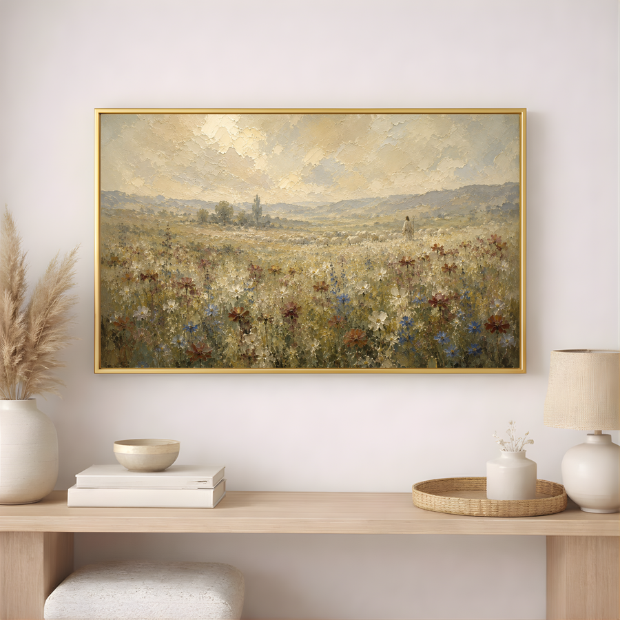 The Shepherd In Bloom | Christian Wall Art