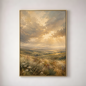 The Gathering Light | Golden Meadows Fine Art Canvas