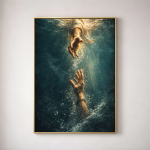 Rescued From The Deep | Christian Canvas Wall Art