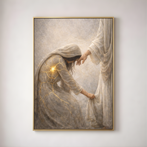 He Restores The Broken | Kintsugi Christian Canvas Wall Art