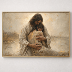 Holding The Broken | Jesus Canvas Wall Art