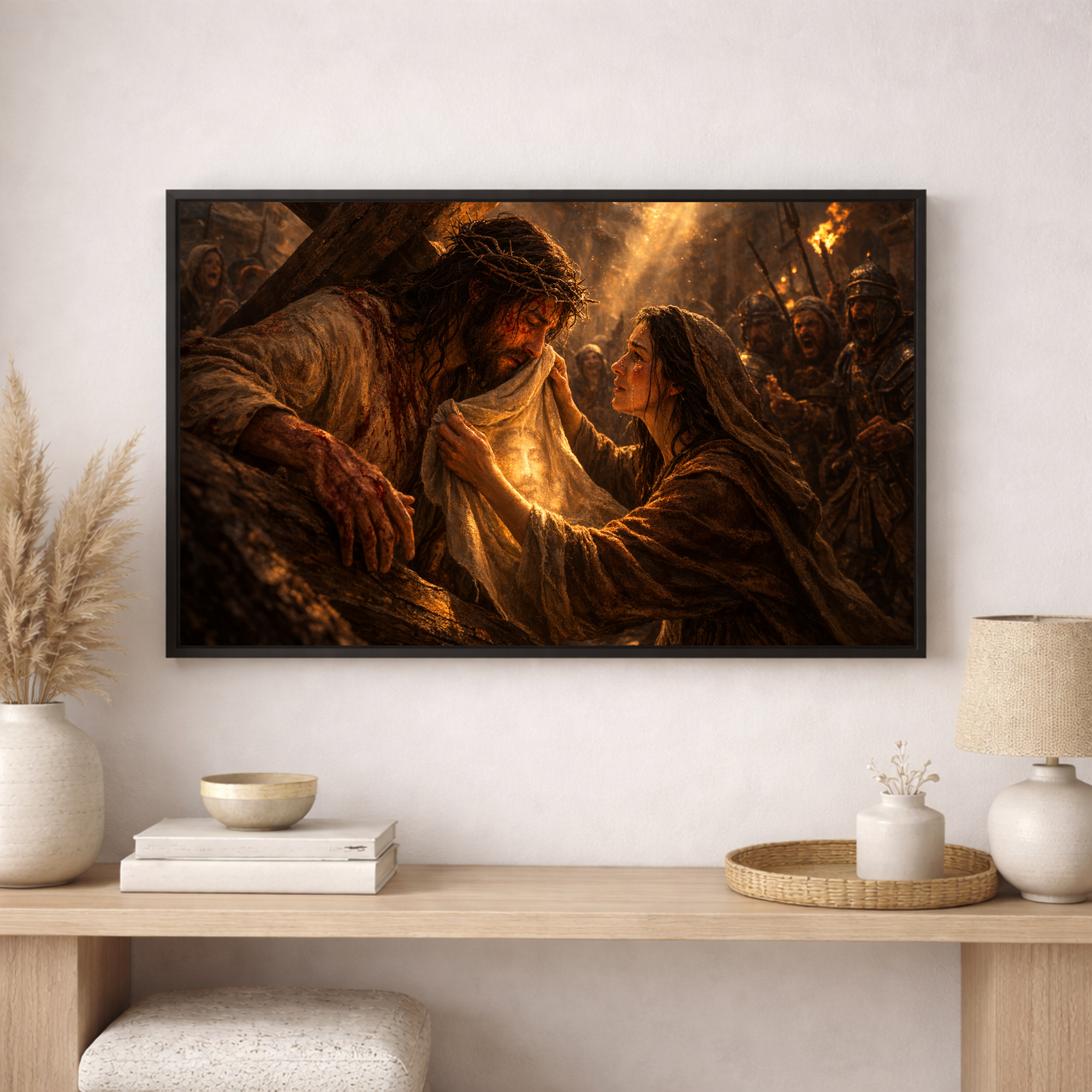 Saint Veronica Wipes the Face of Jesus