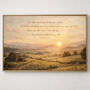 Let The Morning Bring Me Word | Psalm 143:8 Canvas Art