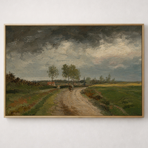 Stormy Country Road | Moody Countryside Landscape Wall Art