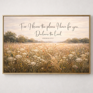 The Plans I Have For You | Jeremiah 29:11 Canvas Wall Art
