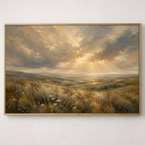 Golden Meadows | Landscape Wall Art