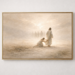 The Touch Of Jesus | Healed By Faith Canvas Wall Art