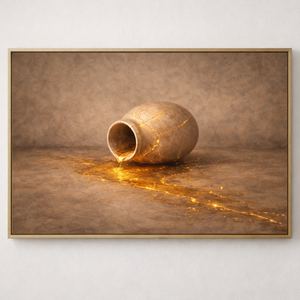 The Alabaster Jar | Kintsugi Christian Canvas Wall Art