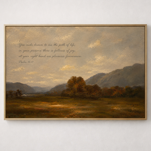 Psalm 16:11 Fullness of Joy | Christian Scripture Canvas