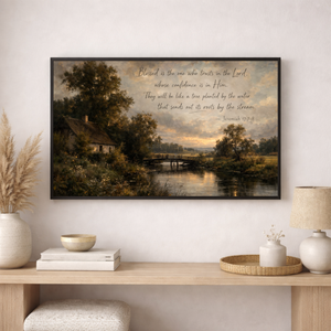 Blessed Is The One Who Trusts | Jeremiah 17 Canvas Art