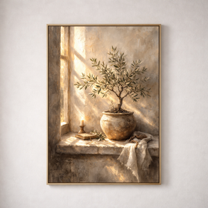 The Olive Tree | Devotional Still Life Canvas Wall Art