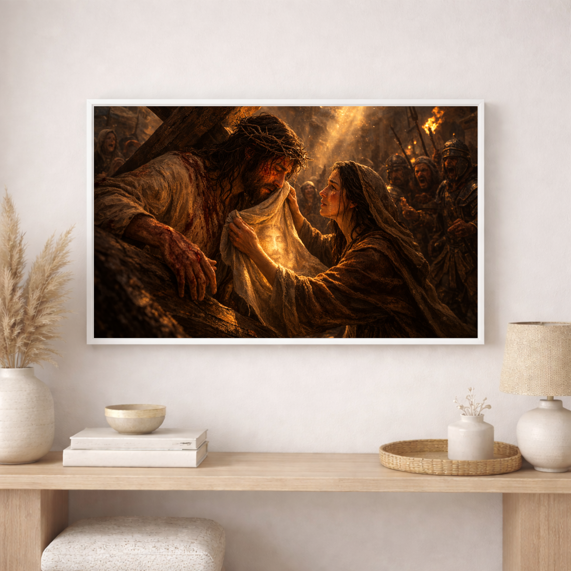 Saint Veronica Wipes the Face of Jesus