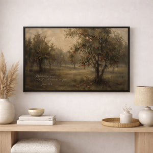 John 15:4 Moody Orchard | Christian Canvas Wall Art
