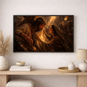 Saint Veronica Wipes The Face Of Jesus | Canvas Wall Art