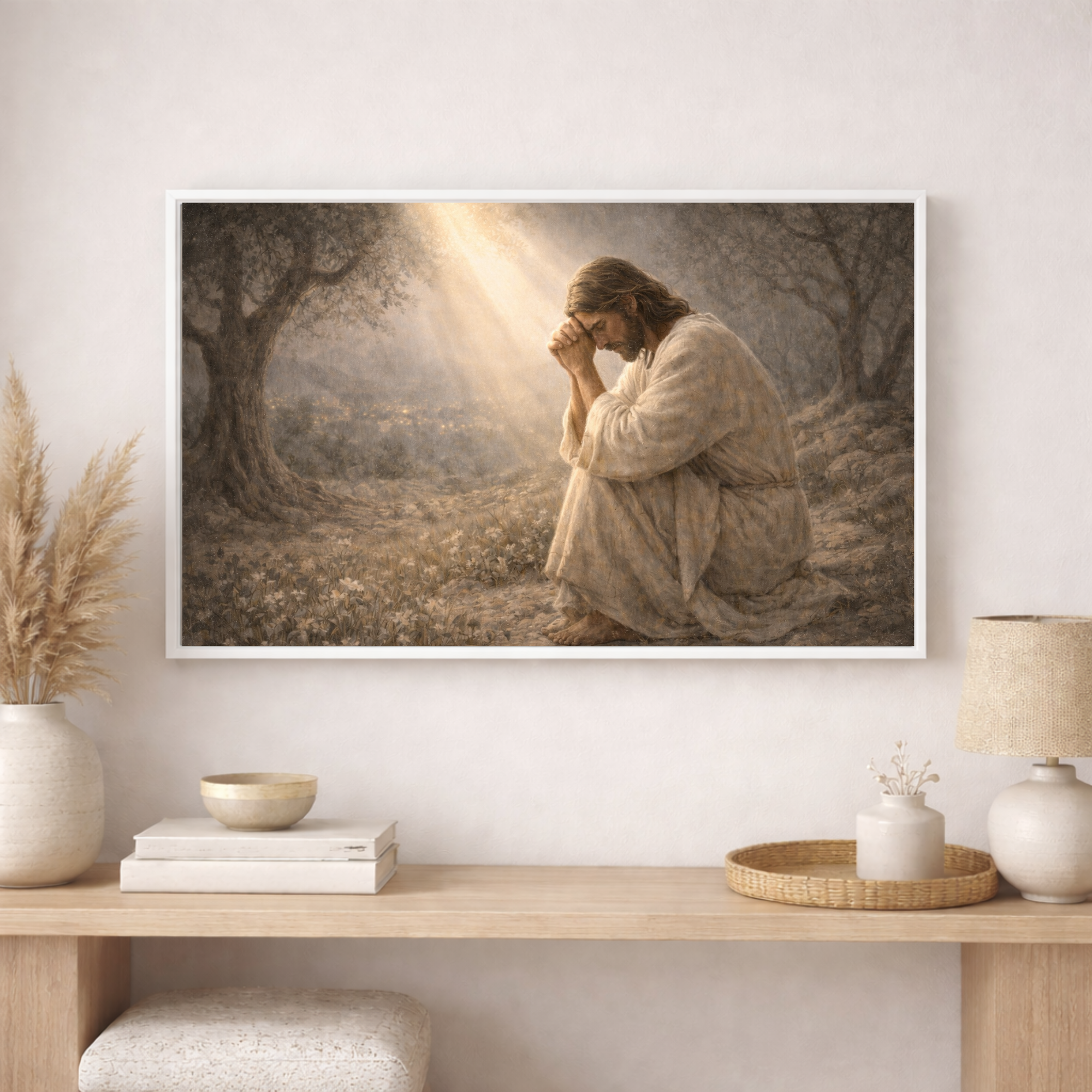 "Christ in Prayer – A Moment of Surrender and Faith"