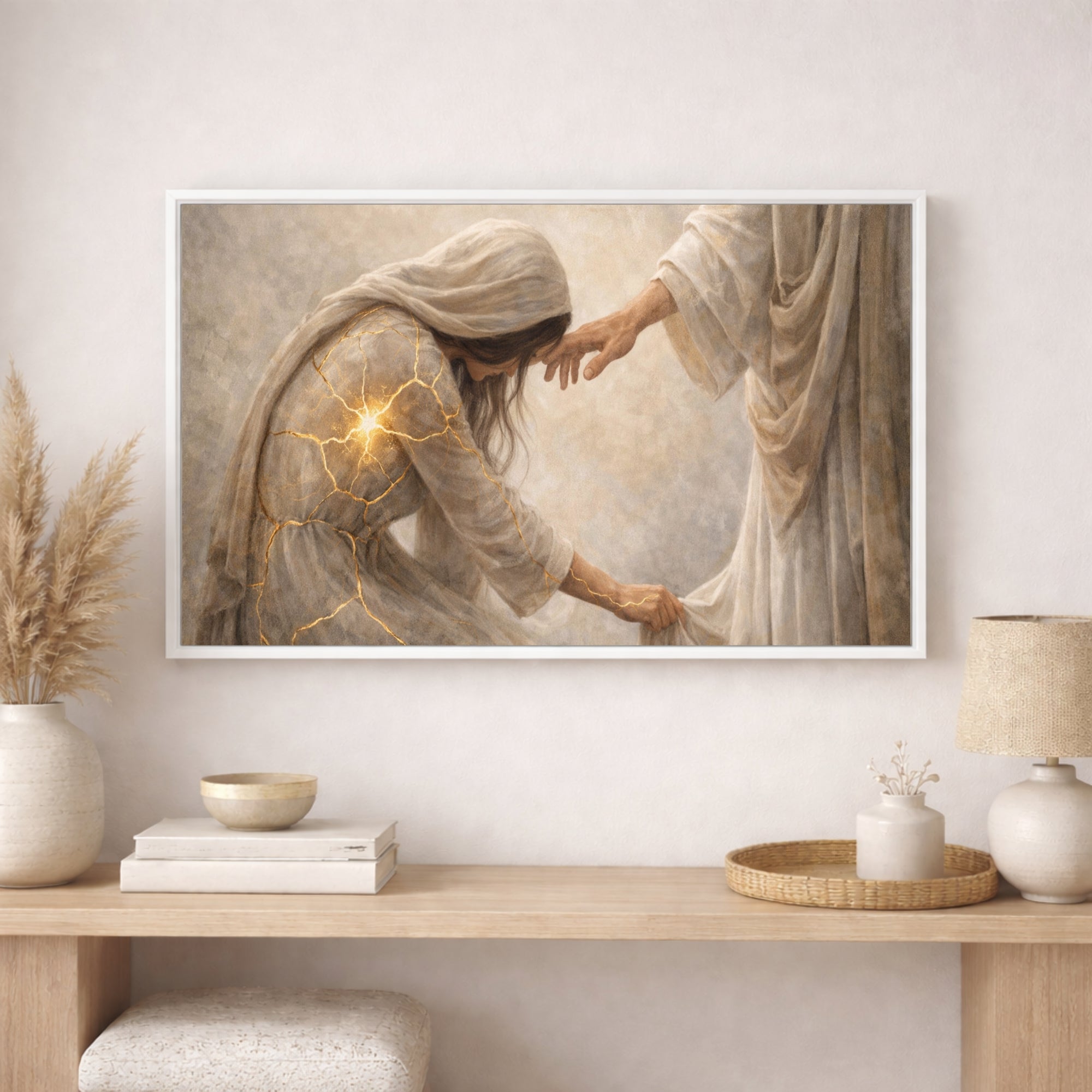 “Kintsugi Healed by His Touch"