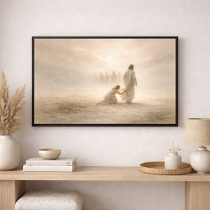 The Touch Of Jesus | Healed By Faith Canvas Wall Art