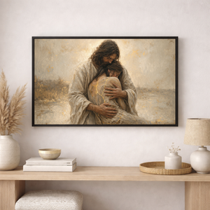Holding The Broken | Jesus Canvas Wall Art