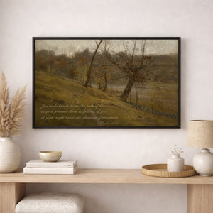 Path of Joy | Psalm 16:11 Christian Landscape Wall Art Canvas Print