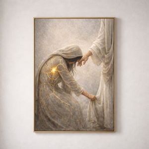 He Restores The Broken | Kintsugi Christian Canvas Wall Art
