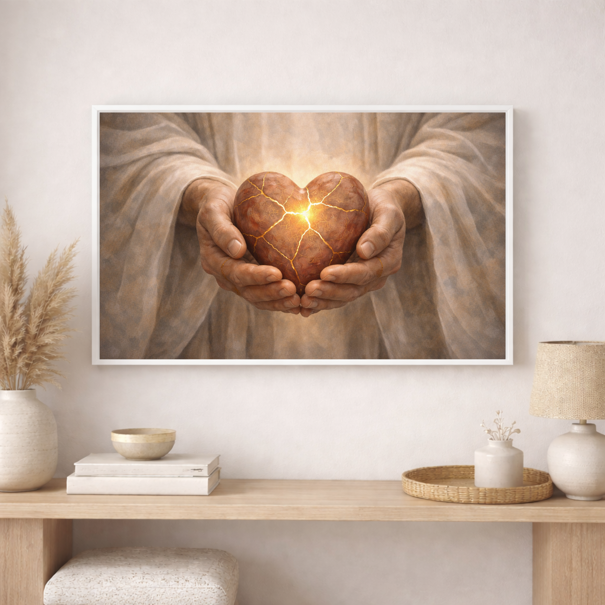 "Kintsugi Cracked Heart"