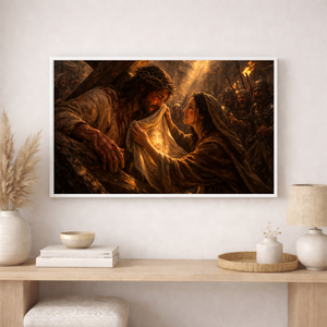 Saint Veronica Wipes The Face Of Jesus | Canvas Wall Art