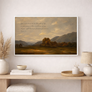 Psalm 16:11 Fullness of Joy | Christian Scripture Canvas
