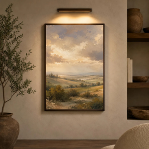 Vintage Countryside | Golden Horizon Landscape Wall Art