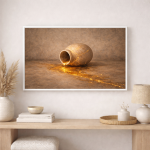 The Alabaster Jar | Kintsugi Christian Canvas Wall Art