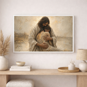 Holding The Broken | Jesus Canvas Wall Art