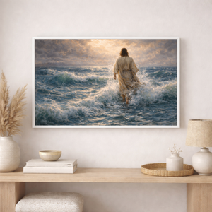 Jesus Walking On Water | Christian Canvas Wall Art