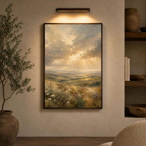 The Gathering Light | Golden Meadows Fine Art Canvas