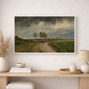 Stormy Country Road | Moody Countryside Landscape Wall Art