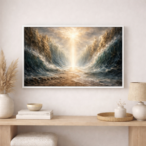 Parting Of The Red Sea | Exodus Christian Canvas Wall Art