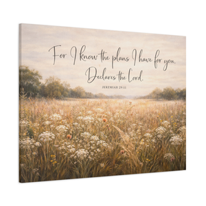The Plans I Have For You | Jeremiah 29:11 Canvas Wall Art