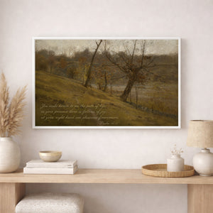Path of Joy | Psalm 16:11 Christian Landscape Wall Art Canvas Print