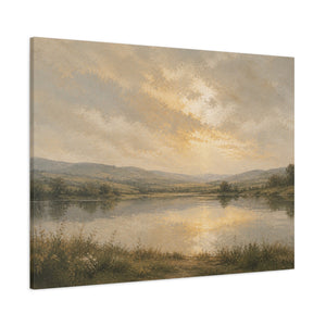 Neutral Pastel Countryside Painting | Christian Canvas