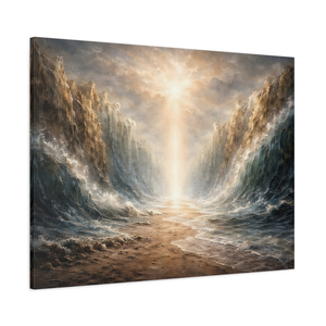 Parting Of The Red Sea | Exodus Christian Canvas Wall Art