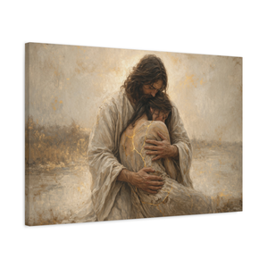 Holding The Broken | Jesus Canvas Wall Art