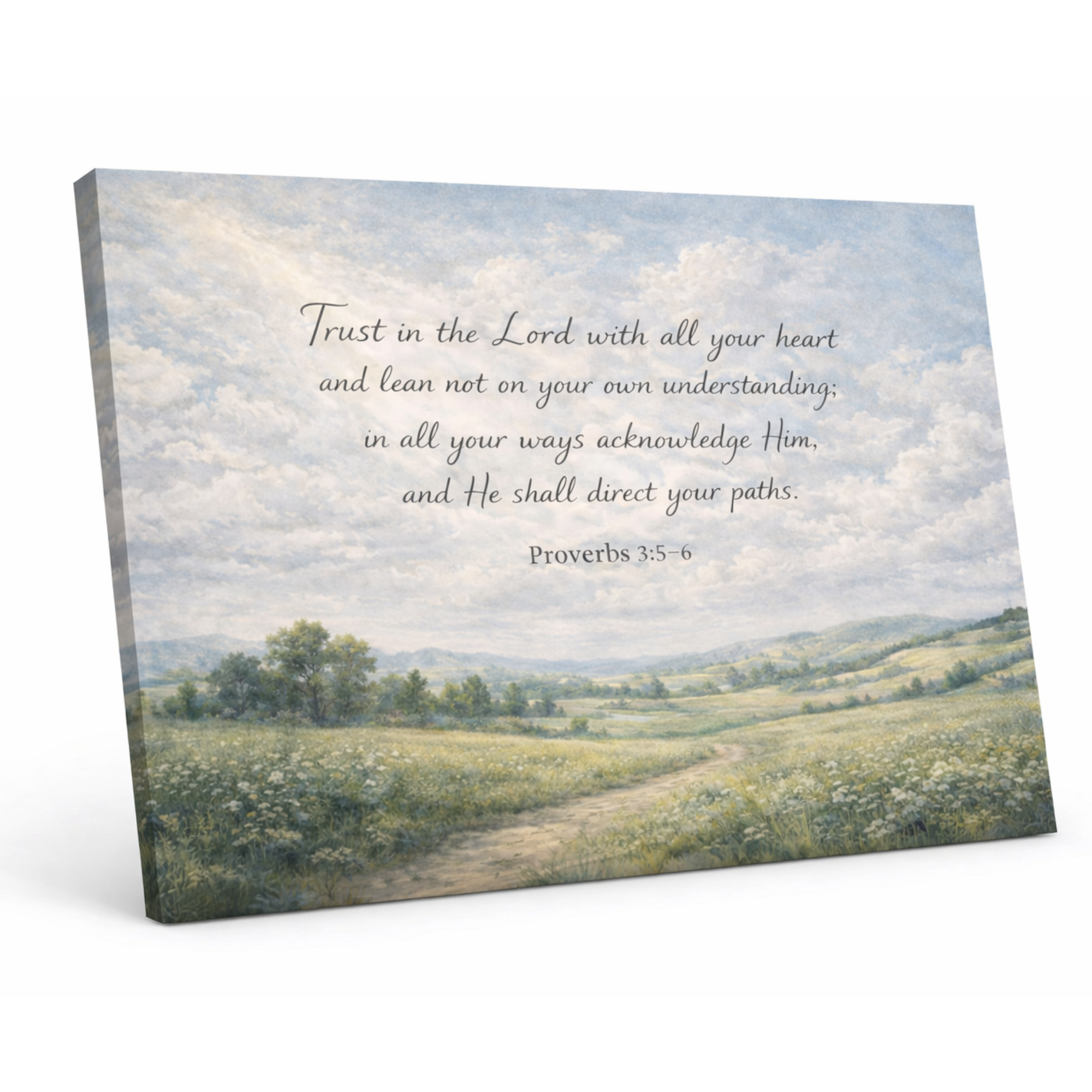 "Trust in the Lord Proverbs 3:5–6"