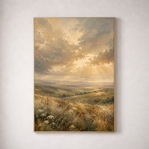 The Gathering Light | Golden Meadows Fine Art Canvas