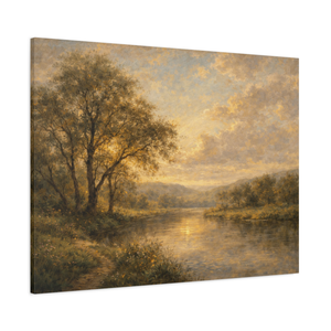 The Golden River | Classical Landscape Canvas Wall Art