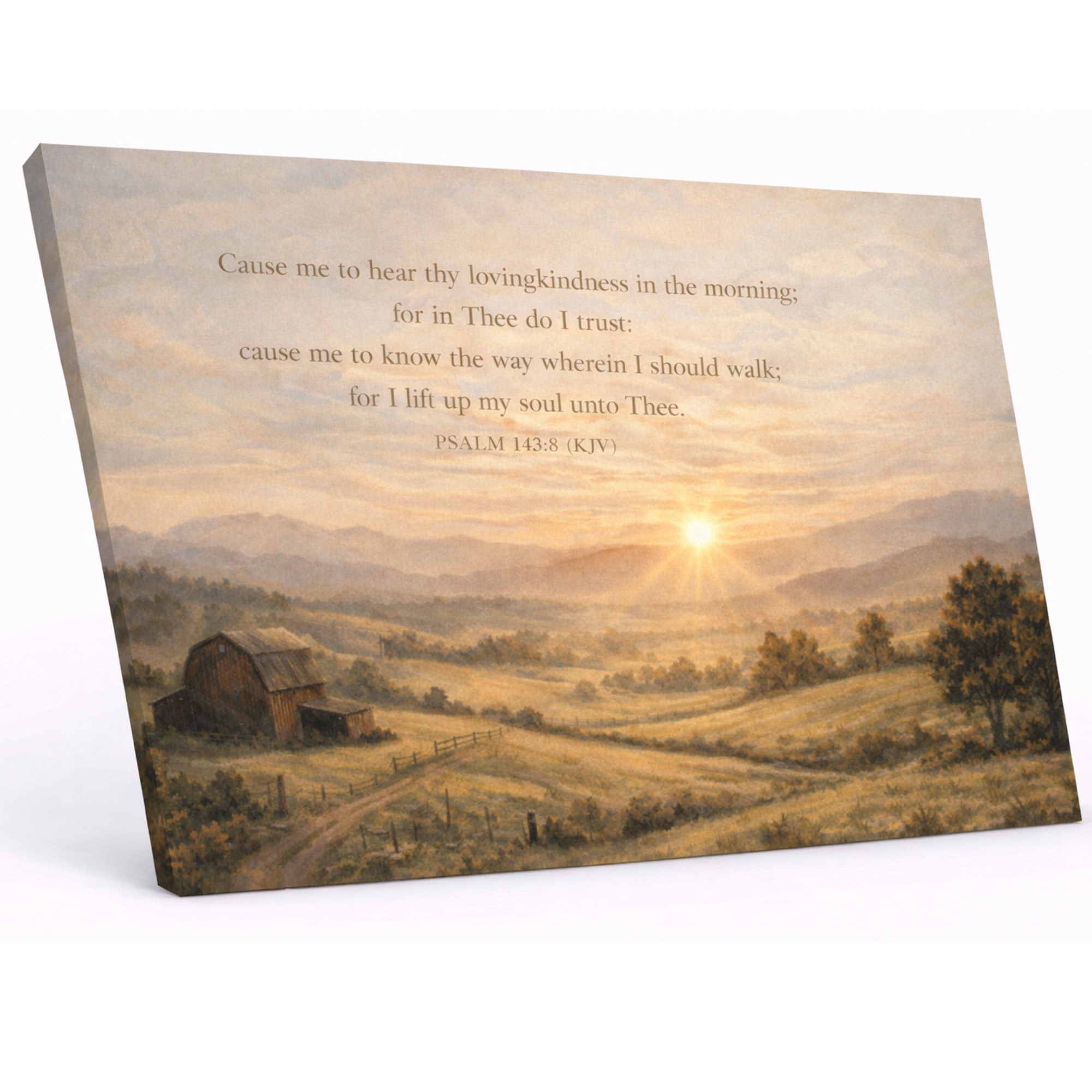 "Psalm 143:8 Morning Light"