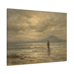 He Walks Upon the Quiet Waters | Jesus Canvas Wall Art