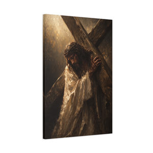 Jesus Carrying The Cross | Road To Calvary Canvas Art