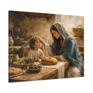 Mary Blessing Jesus | Madonna And Child Canvas Wall Art